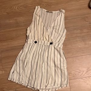 Sexy striped romper